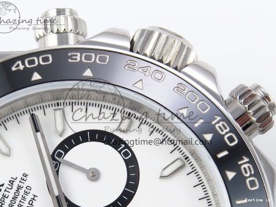 1221 Daytona 126500 QF 1:1 Best Edition 904L Steel White Dial on SS Braclet SH4131 V Stretchable 1297